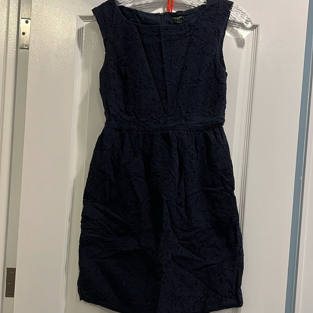 JCrew Navy Lace Dress